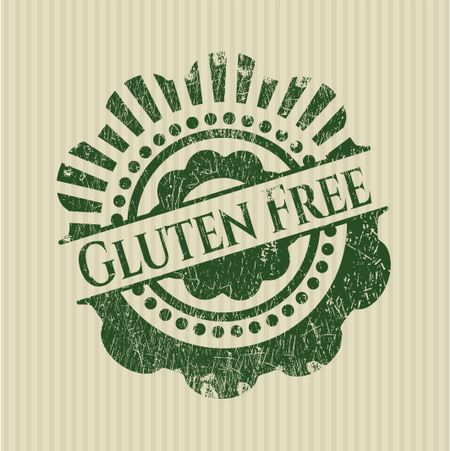 Gluten Free rubber grunge texture stamp