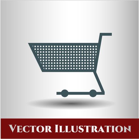 Shopping cart vector symbol