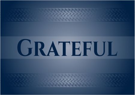 Grateful card, poster or banner