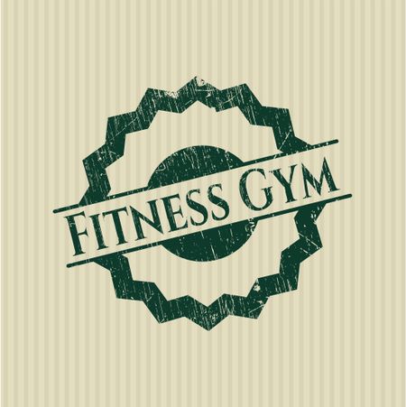 Fitness Gym grunge style stamp