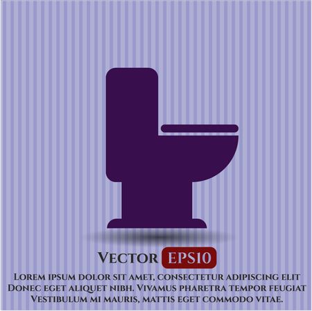 WC Toilet vector icon
