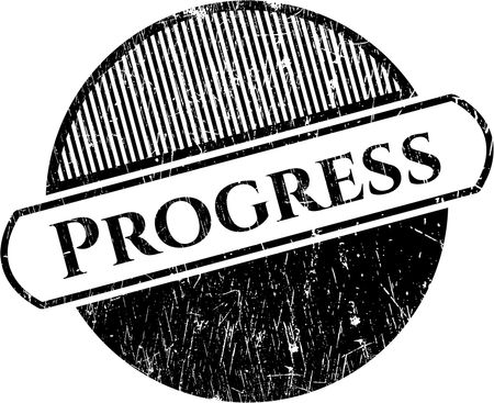 Progress rubber grunge texture stamp