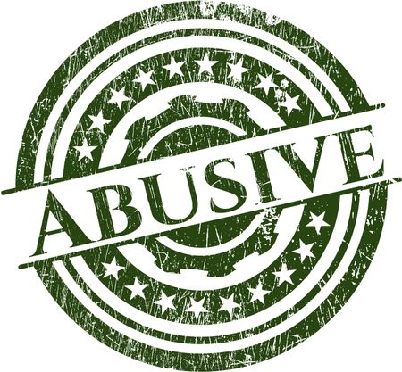 Abusive rubber grunge texture stamp