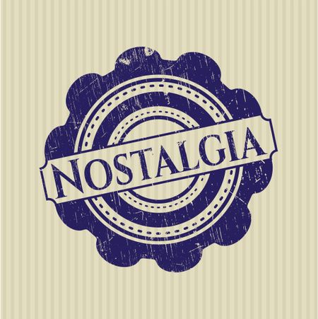 Nostalgia rubber grunge texture seal