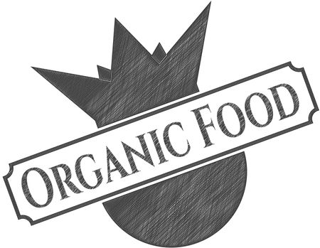 Organic Food pencil draw