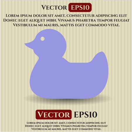 Rubber Duck icon vector illustration