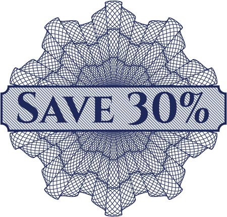 Save 30% abstract rosette