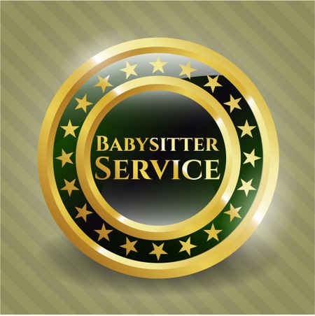 Babysitter Service golden emblem