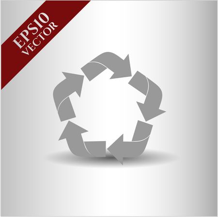 Recycle icon vector illustration