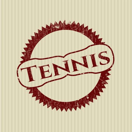 Tennis rubber grunge texture seal
