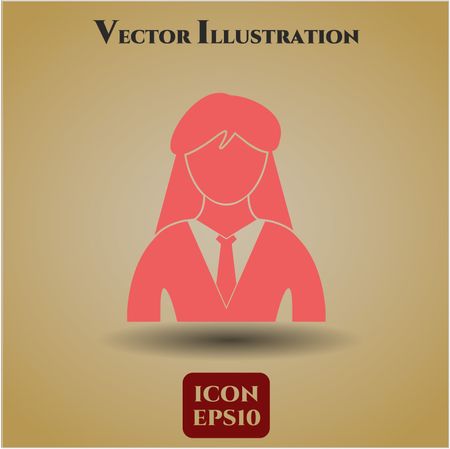 Businesswoman vector icon