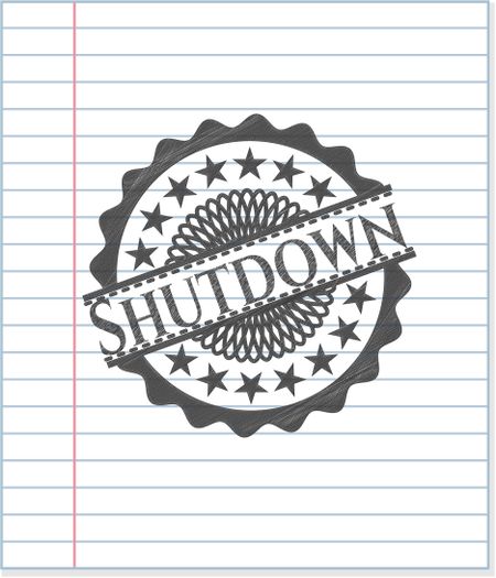 Shutdown pencil draw