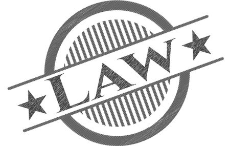 Law pencil emblem