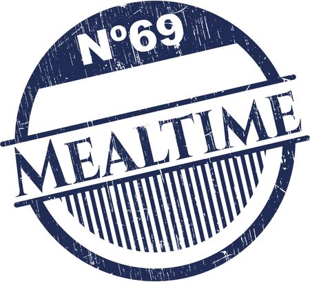 Mealtime rubber stamp