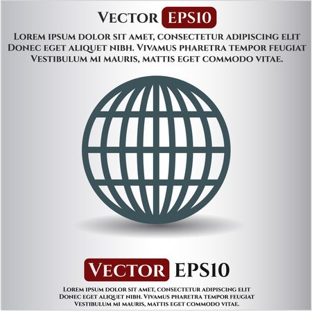 Globe (website) vector icon
