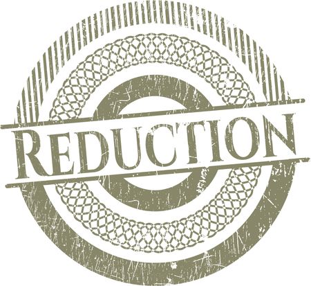Reduction grunge style stamp