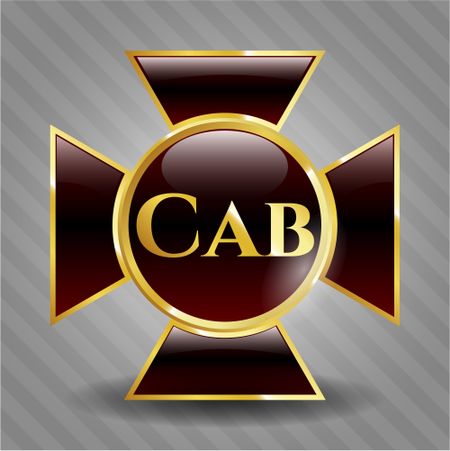 Cab golden emblem