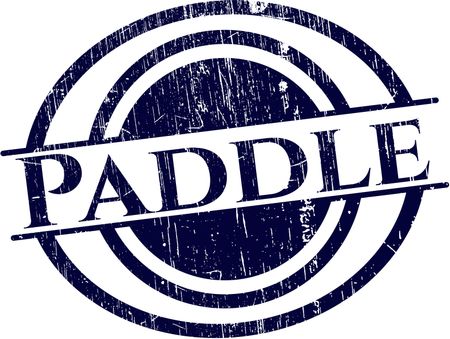 Paddle rubber seal with grunge texture