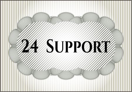 24 Support colorful poster