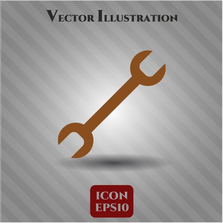 Wrench vector symbol