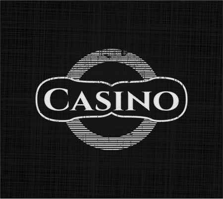 Casino written on a blackboard