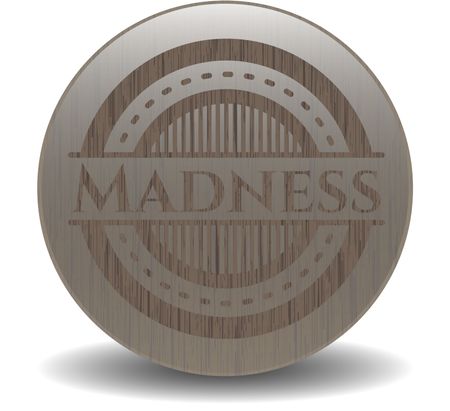 Madness vintage wood emblem
