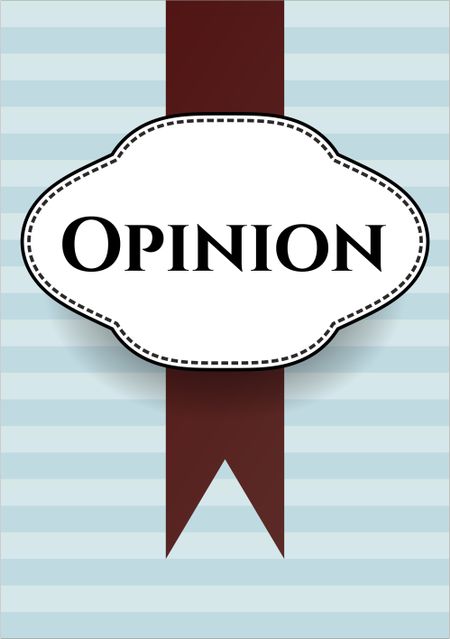 Opinion poster or card