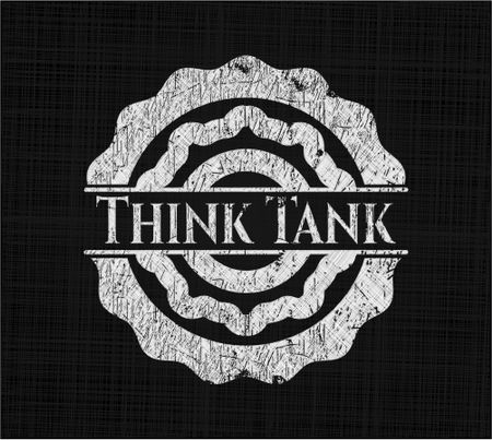 Think Tank chalk emblem written on a blackboard