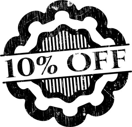 10% Off grunge seal