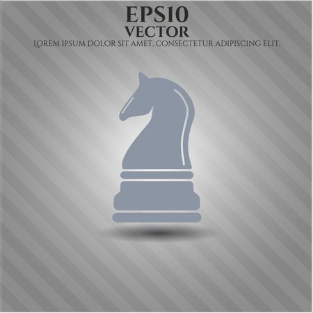 chess knight icon vector symbol flat eps jpg app web