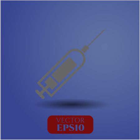 syringe icon vector symbol flat eps jpg app web concept website