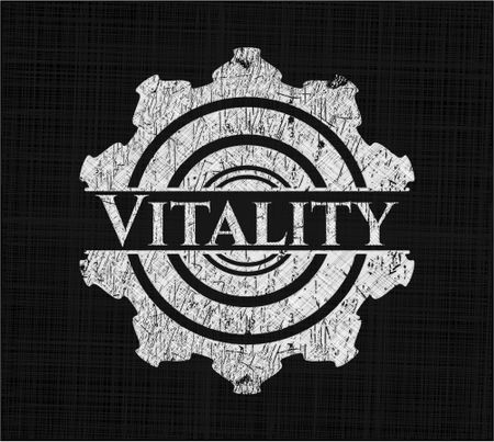 Vitality written on a chalkboard