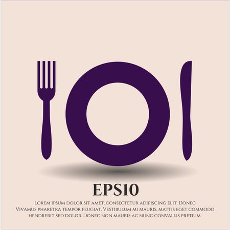 Restaurant icon vector symbol flat eps jpg app web concept