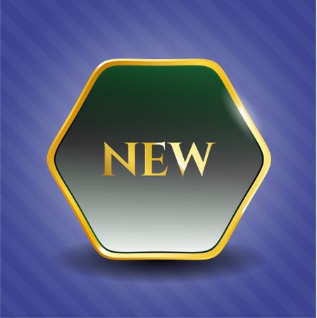 New gold shiny emblem