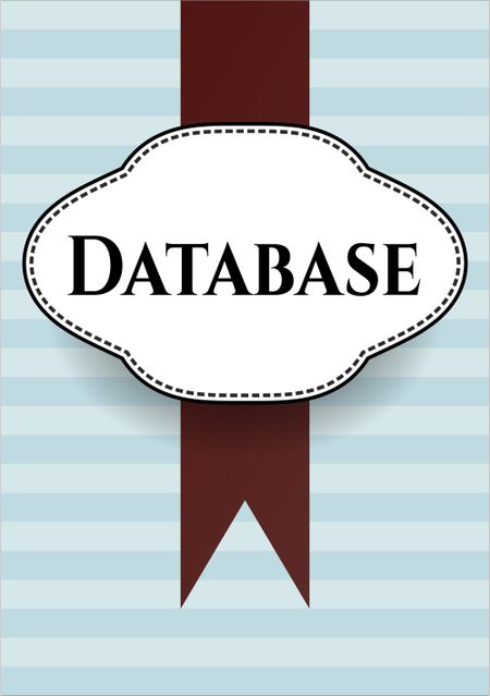 Database card, colorful, nice design
