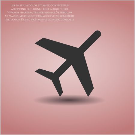 plane icon vector symbol flat eps jpg app web concept website