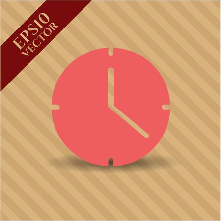 clock time icon vector symbol flat eps jpg app web