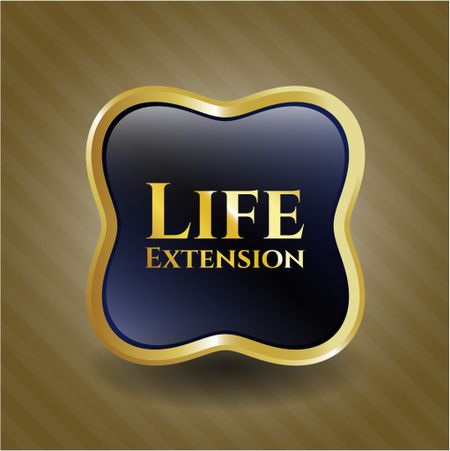 Life Extension gold emblem or badge