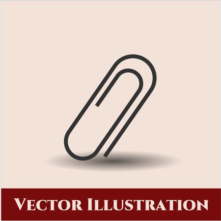 paper clip icon vector symbol flat eps jpg app web concept