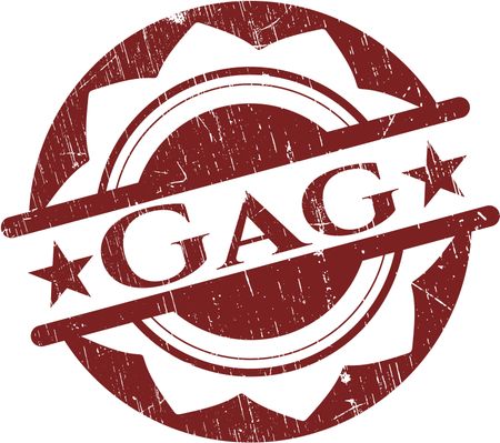 Gag rubber grunge stamp
