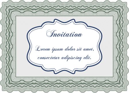 Formal invitation. Good design. Customizable, Easy to edit and change colors. With background. 