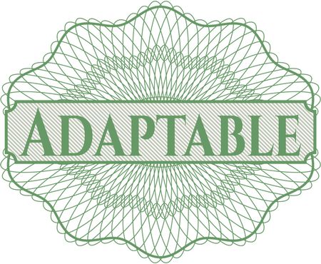 Adaptable inside a money style rosette