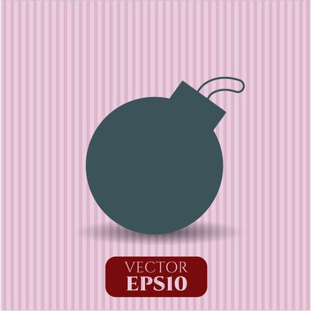 bomb icon vector symbol flat eps jpg app web concept website