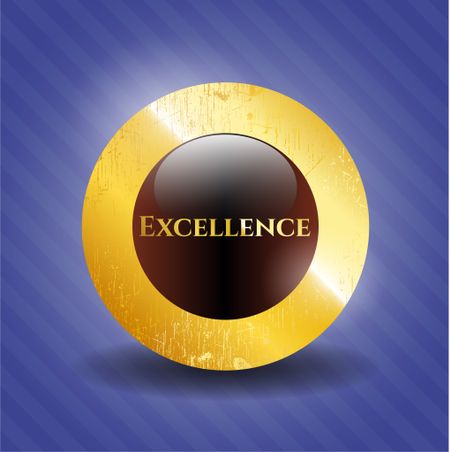 Excellence gold emblem