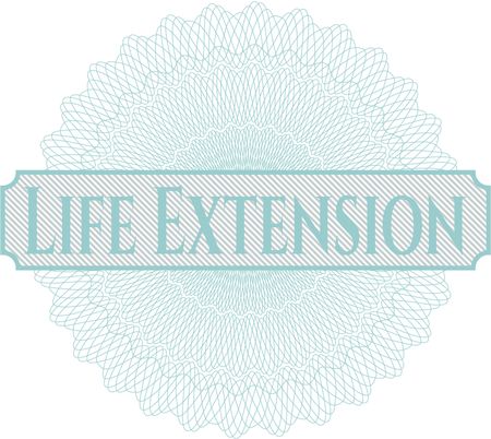 Life Extension rosette or money style emblem