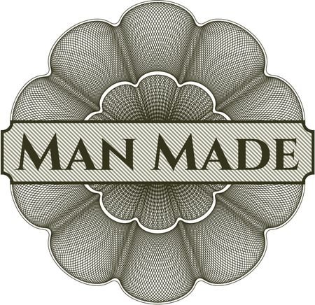 Man Made money style rosette