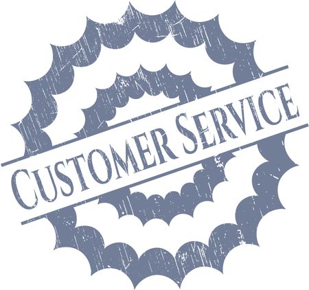 Customer Service grunge seal