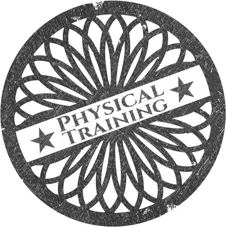 Physical Training drawn with pencil strokes