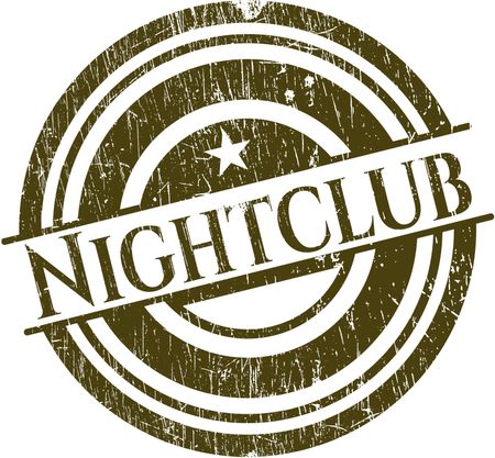 Nightclub grunge style stamp
