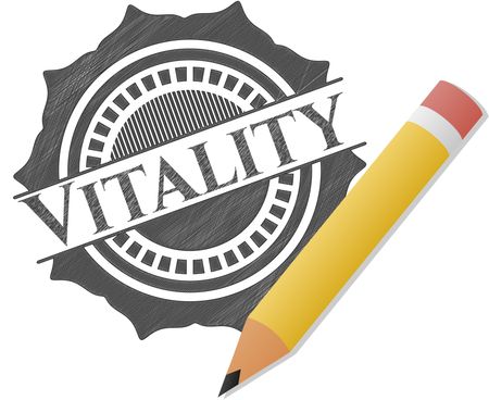 Vitality draw with pencil effect